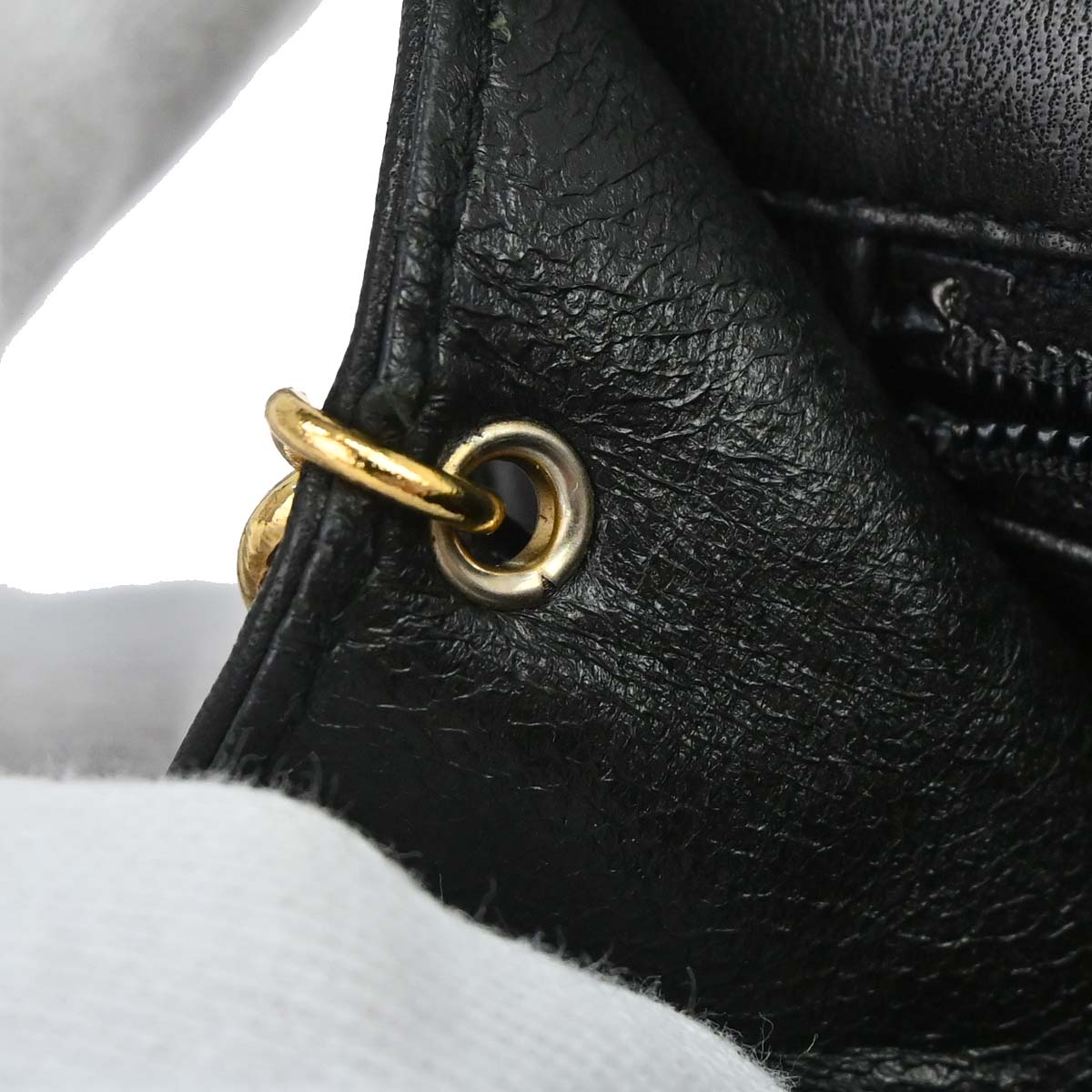 Chanel 1994-1996 Black Lambskin Shoulder Bag