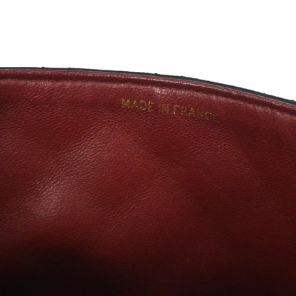 Chanel 1991-1994 Black Lambskin Classic Square Flap Shoulder Bag 20