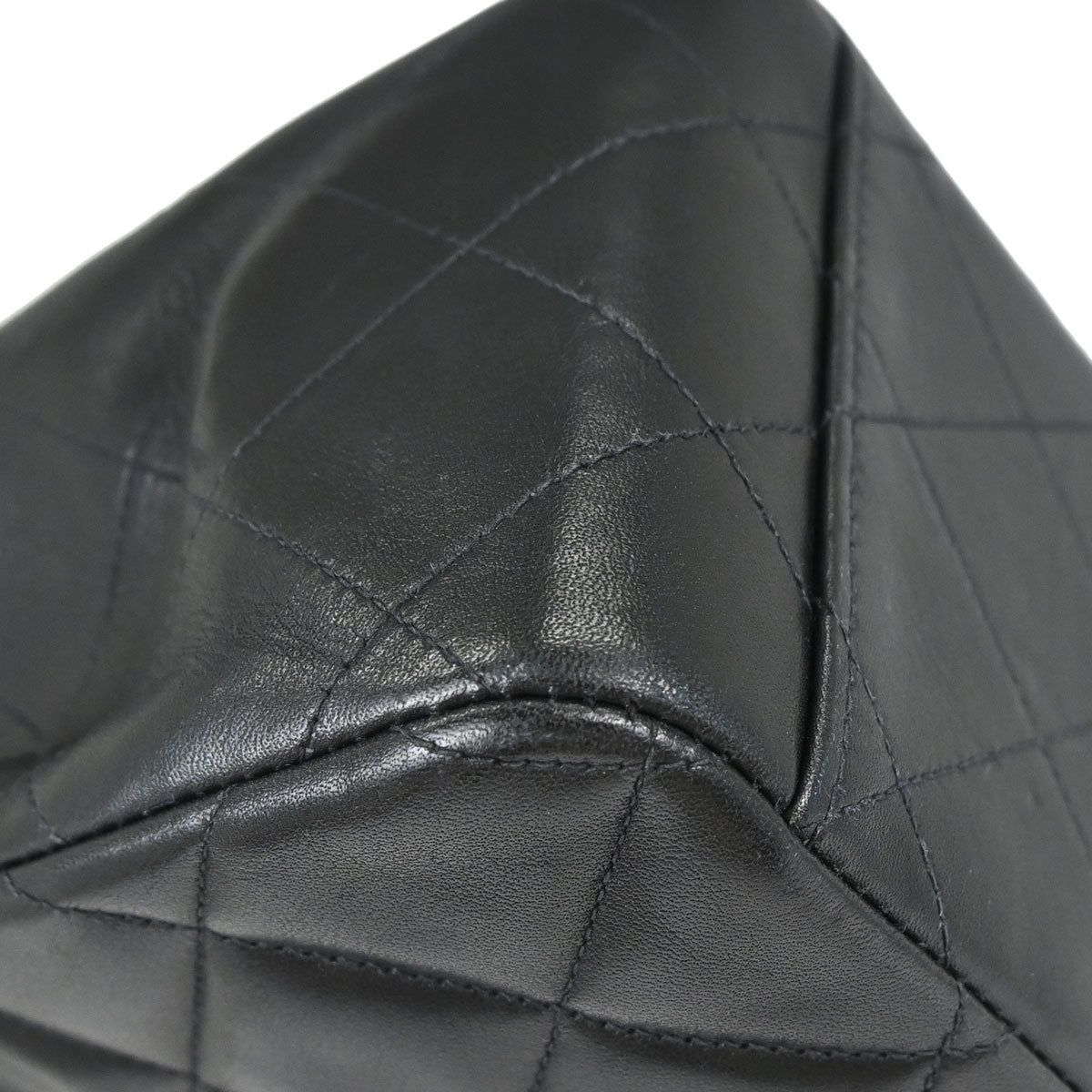 Chanel 1994-1996 Black Lambskin Maxi Classic Flap Shoulder Bag