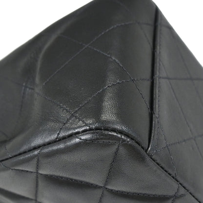 Chanel 1994-1996 Black Lambskin Maxi Classic Flap Shoulder Bag