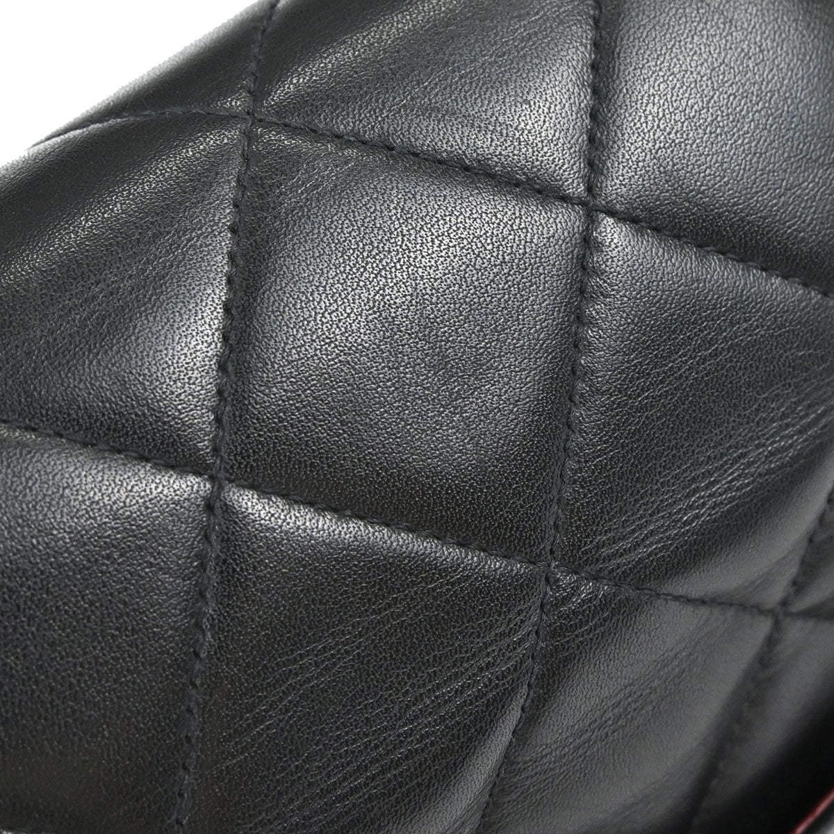 Chanel 1994-1996 Black Lambskin Maxi Classic Flap Shoulder Bag