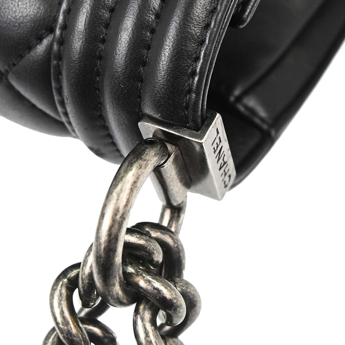 Boy Chanel Black Lambskin Medium Shoulder Bag