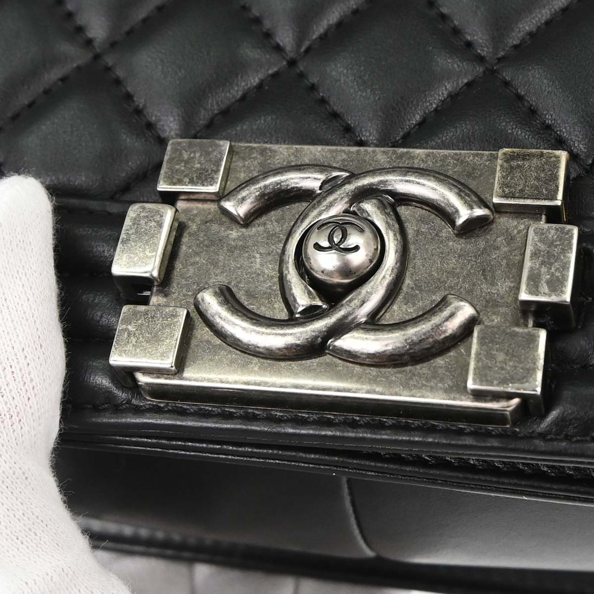 Boy Chanel Black Lambskin Medium Shoulder Bag