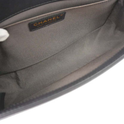Boy Chanel 2019 Dark Gray Lambskin Medium Chain Shoulder Bag