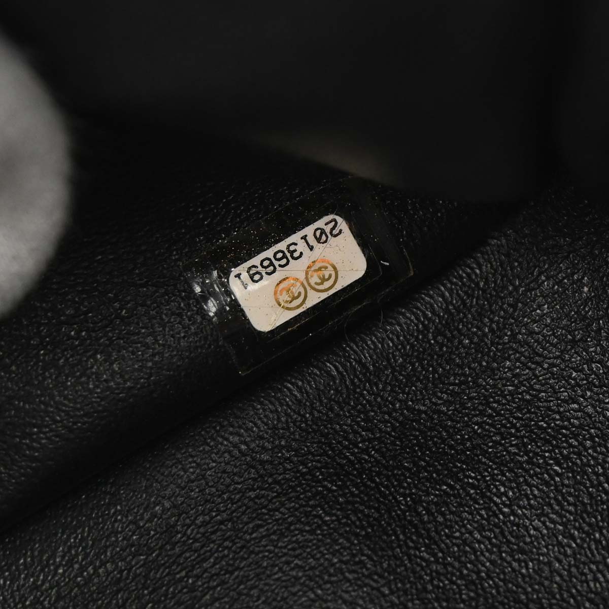 Chanel 2014-2015 Navy Black Cotton Tweed Shoulder Bag