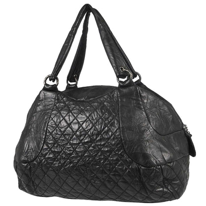 Chanel 2012-2013 Black Calfskin Coco Rider Bowling Bag Handbag