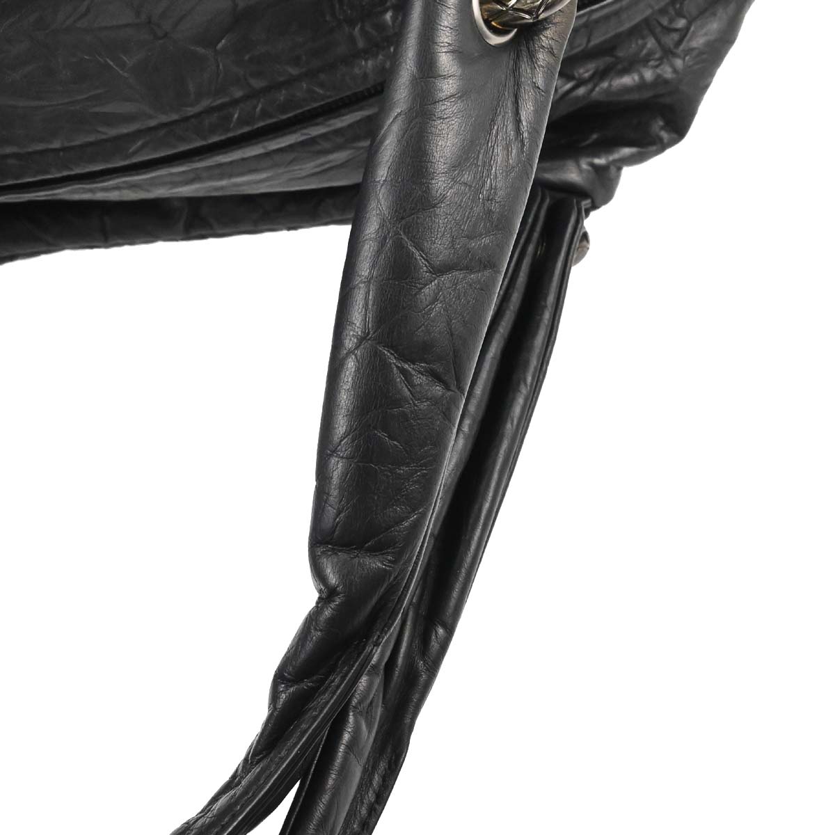 Chanel 2012-2013 Black Calfskin Coco Rider Bowling Bag Handbag