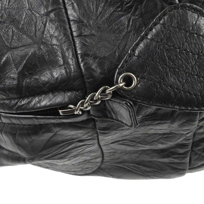Chanel 2012-2013 Black Calfskin Coco Rider Bowling Bag Handbag