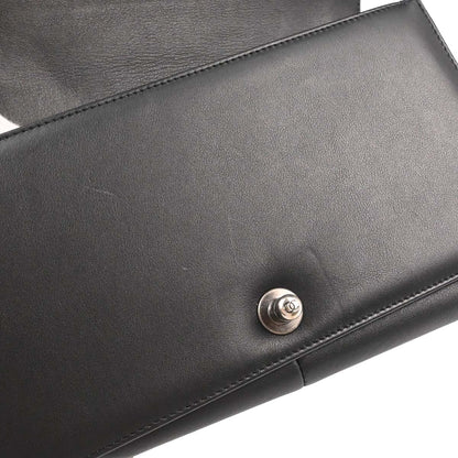 Boy Chanel Black Lambskin Medium Chain Shoulder Bag