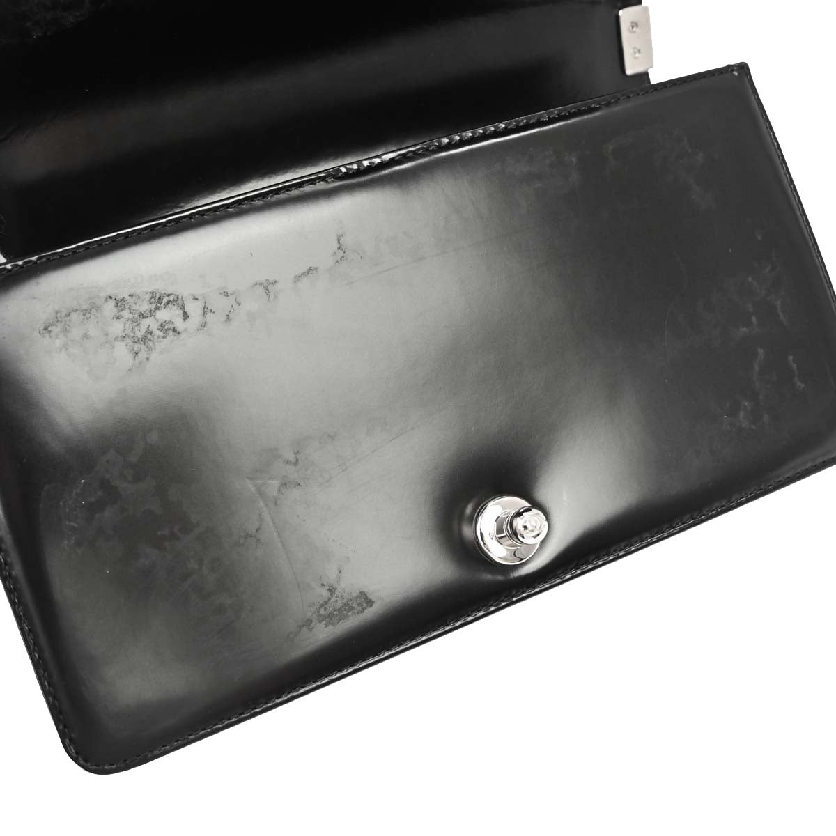Boy Chanel Black Patent leather Medium Chain Shoulder Bag