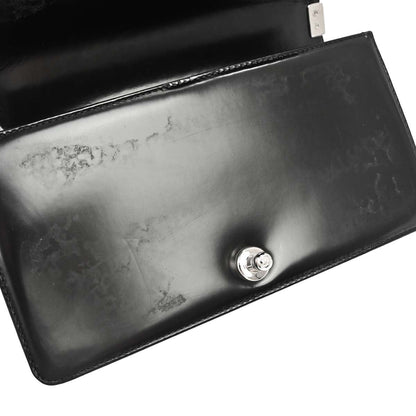 Boy Chanel Black Patent leather Medium Chain Shoulder Bag