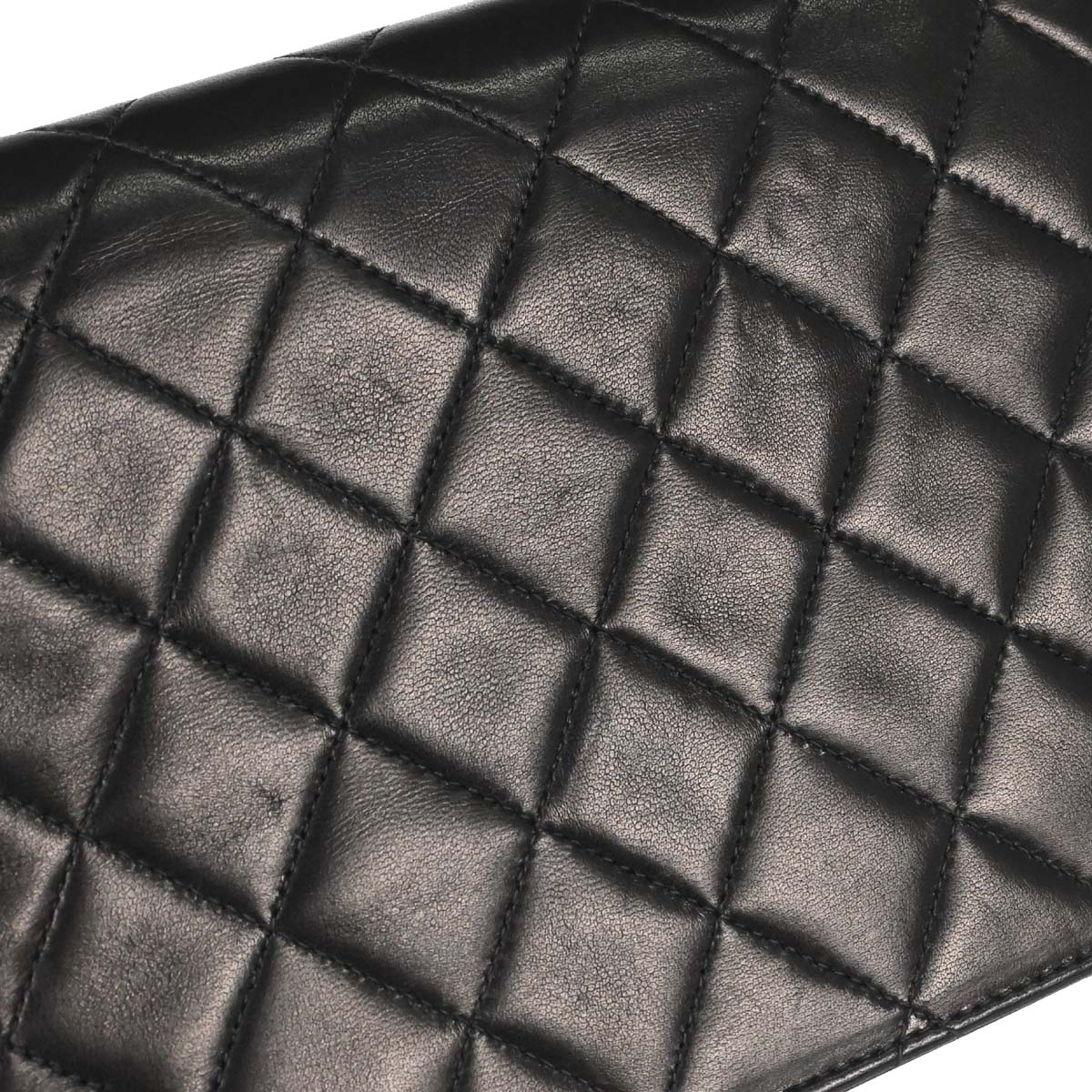 Chanel 2005-2006 Black Lambskin Turnlock Small Full Flap Shoulder Bag