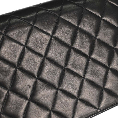 Chanel 2005-2006 Black Lambskin Turnlock Small Full Flap Shoulder Bag