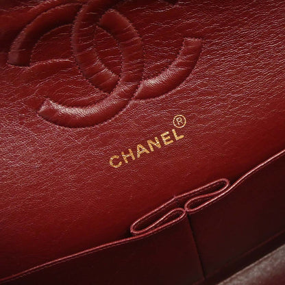 Chanel Black Lambskin Medium Classic Double Flap Shoulder Bag