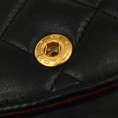 Chanel Black Lambskin Medium Classic Double Flap Shoulder Bag