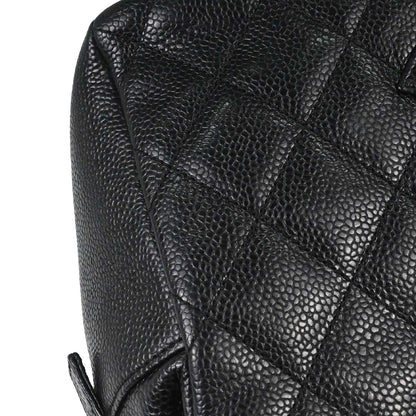 Chanel 2002-2003 Black Caviar Skin Petite Timeless Tote PTT Chain Handbag