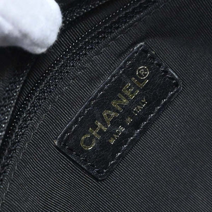 Chanel 2002-2003 Black Caviar Skin Petite Timeless Tote PTT Chain Handbag