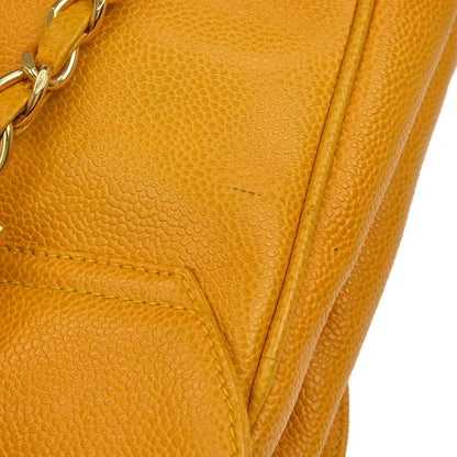 Chanel Yellow Caviar Skin Triple CC Backpack