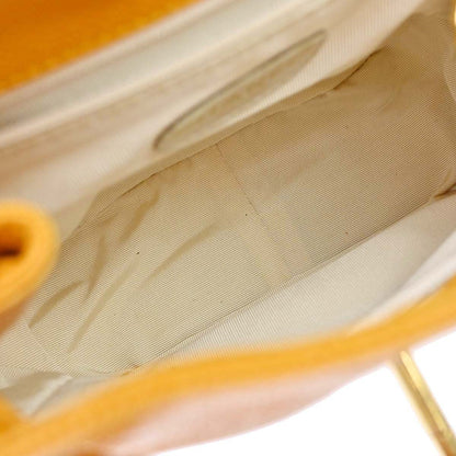 Chanel Yellow Caviar Skin Triple CC Backpack