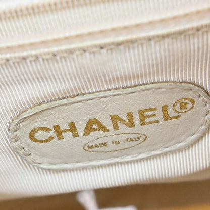 Chanel Yellow Caviar Skin Triple CC Backpack