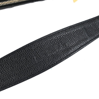 Chanel 2003-2004 Black Caviar Skin Shoulder Bag