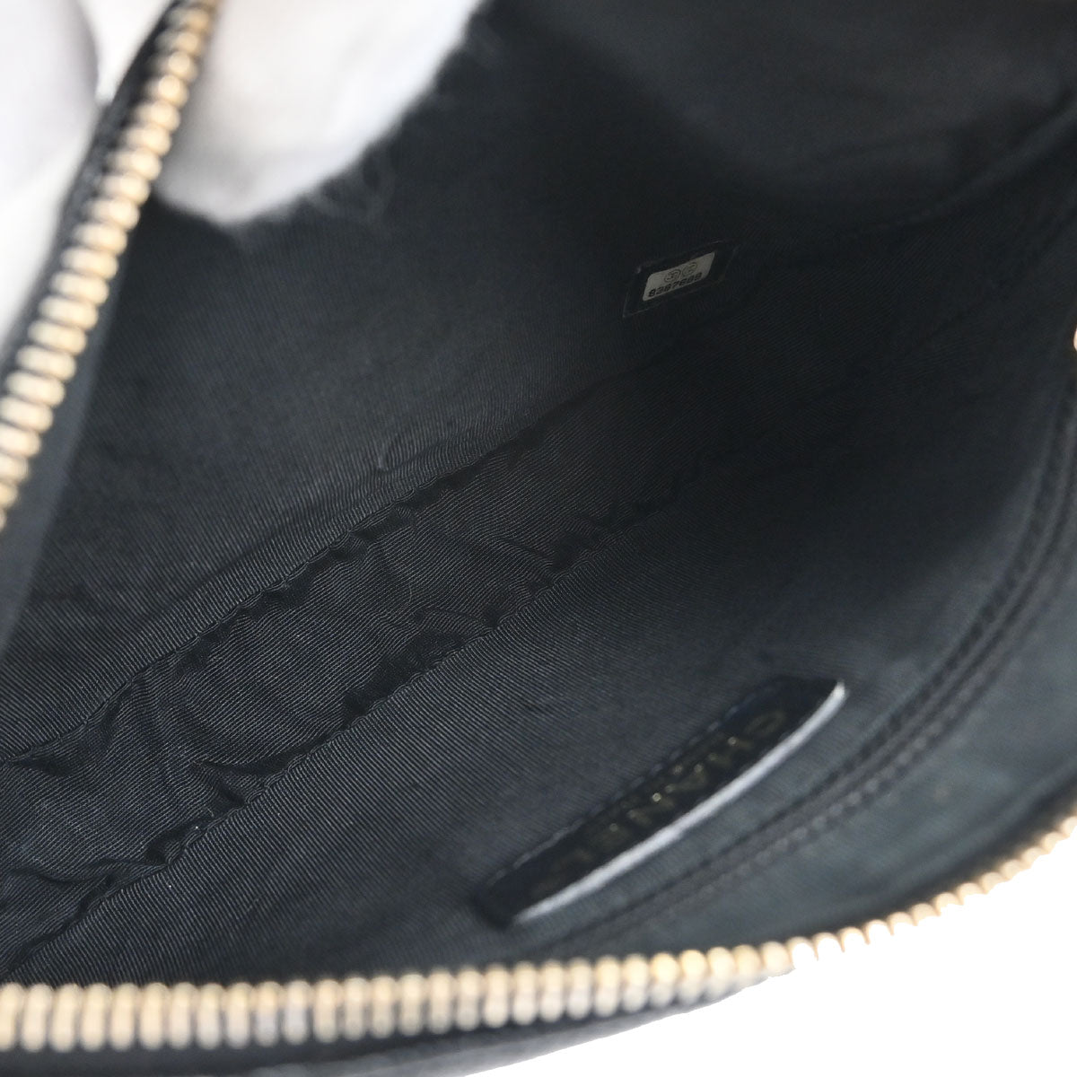 Chanel 2003-2004 Black Caviar Skin Shoulder Bag