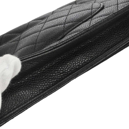 Chanel Black Caviar Skin Classic WOC Wallet on Chain Bag