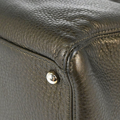 Chanel Metallic Bronze Deerskin Executive Cerf 2way Shoulder Tote Bag