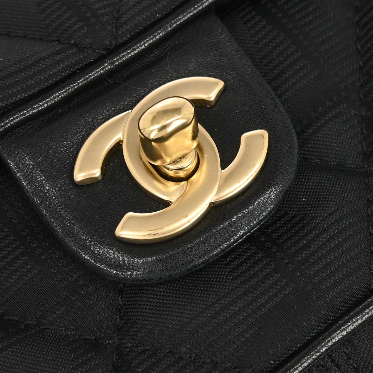Chanel 2005-2006 Black Jacquard Nylon Travel Line Shoulder Bag
