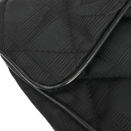 Chanel 2005-2006 Black Jacquard Nylon Travel Line Shoulder Bag