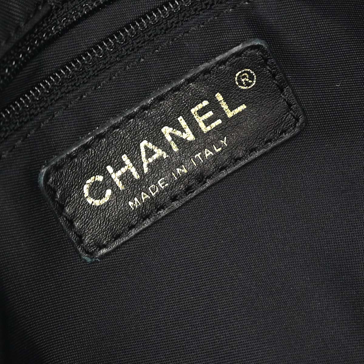 Chanel 2005-2006 Black Jacquard Nylon Travel Line Shoulder Bag