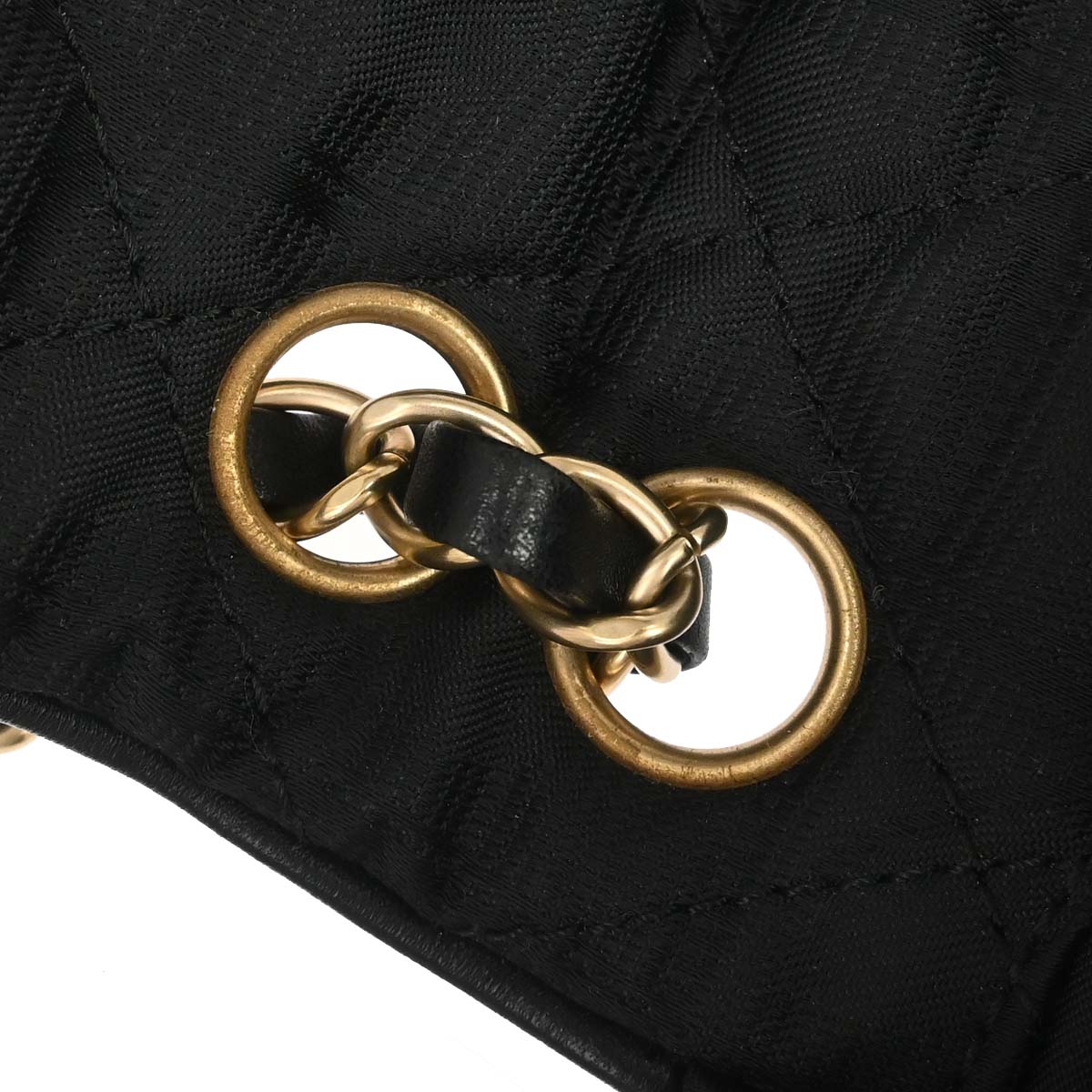 Chanel 2005-2006 Black Jacquard Nylon Travel Line Shoulder Bag
