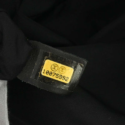 Chanel 2005-2006 Black Jacquard Nylon Travel Line Shoulder Bag
