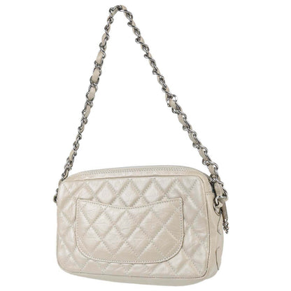 Chanel 2006-2008 Ivory Calfskin Cotton Club Cambon Ligne Handbag