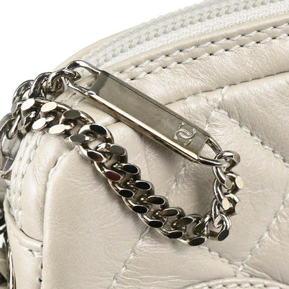 Chanel 2006-2008 Ivory Calfskin Cotton Club Cambon Ligne Handbag