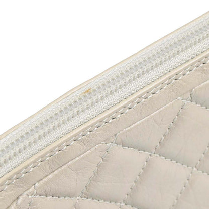 Chanel 2006-2008 Ivory Calfskin Cotton Club Cambon Ligne Handbag