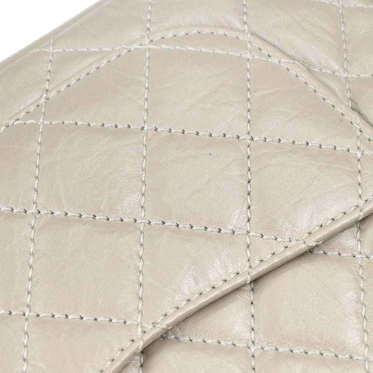 Chanel 2006-2008 Ivory Calfskin Cotton Club Cambon Ligne Handbag