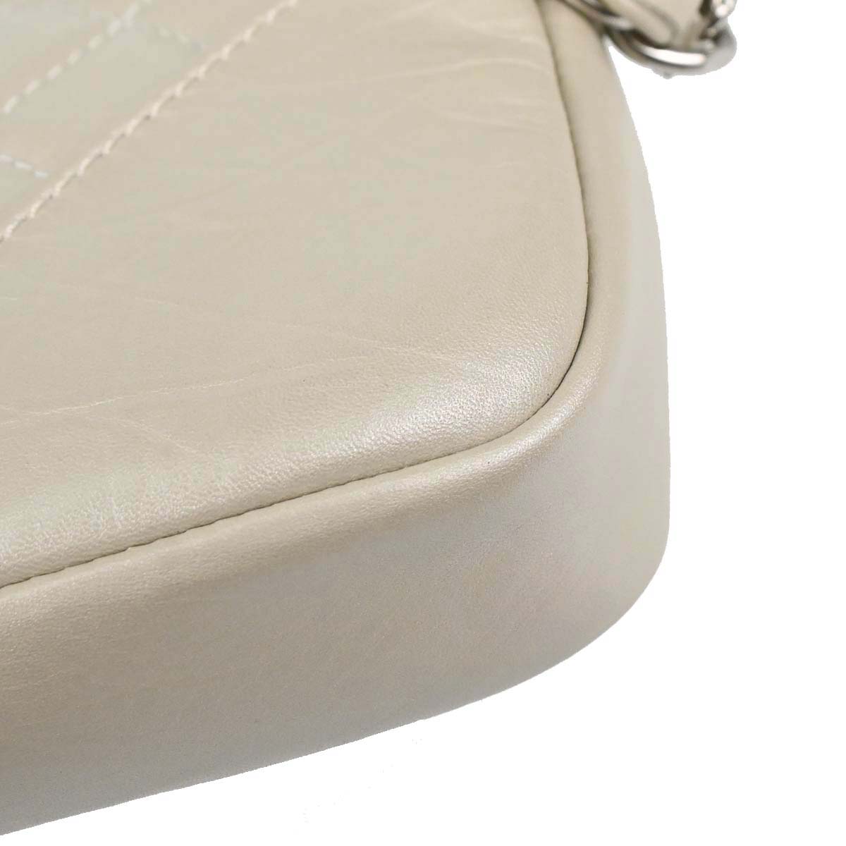 Chanel 2006-2008 Ivory Calfskin Cotton Club Cambon Ligne Handbag