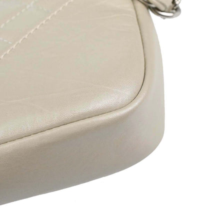 Chanel 2006-2008 Ivory Calfskin Cotton Club Cambon Ligne Handbag