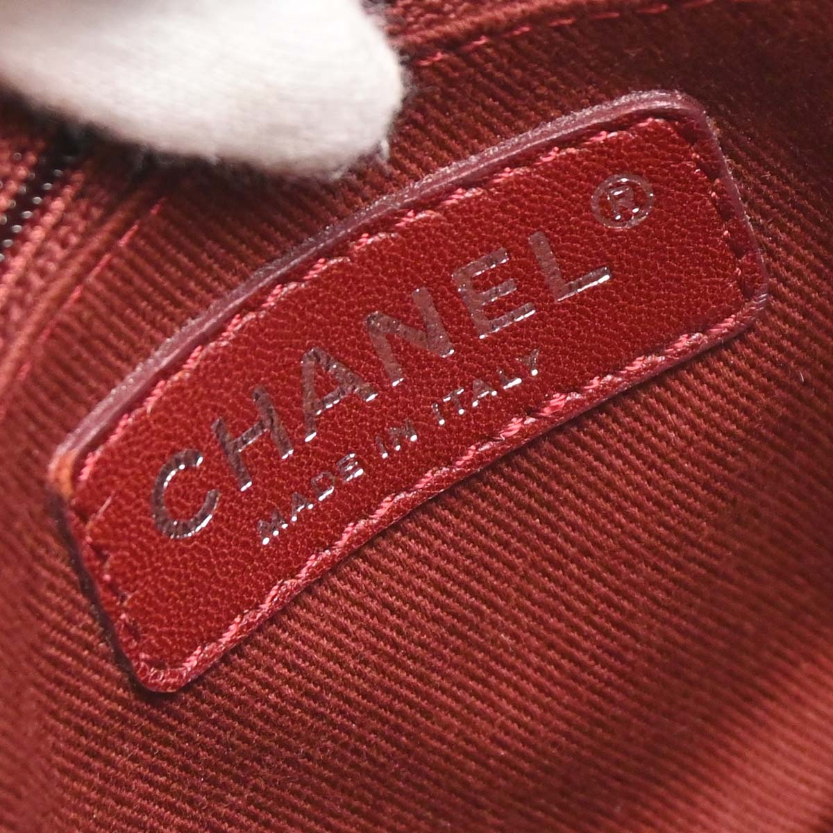 Chanel 2006-2008 Ivory Calfskin Cotton Club Cambon Ligne Handbag