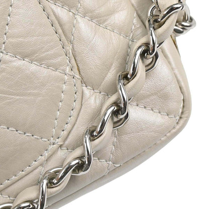 Chanel 2006-2008 Ivory Calfskin Cotton Club Cambon Ligne Handbag