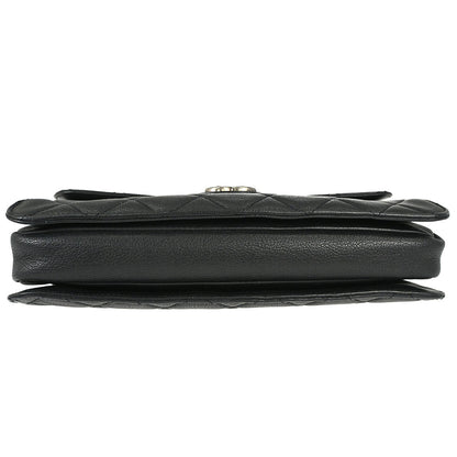Chanel Black Calfskin Perfect Edge Flap Bag 2way Shoulder Handbag