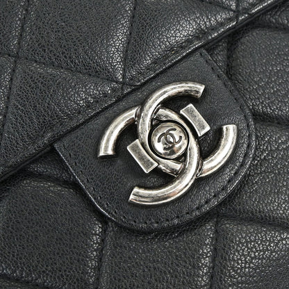 Chanel Black Calfskin Perfect Edge Flap Bag 2way Shoulder Handbag