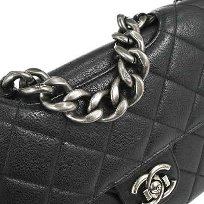 Chanel Black Calfskin Perfect Edge Flap Bag 2way Shoulder Handbag