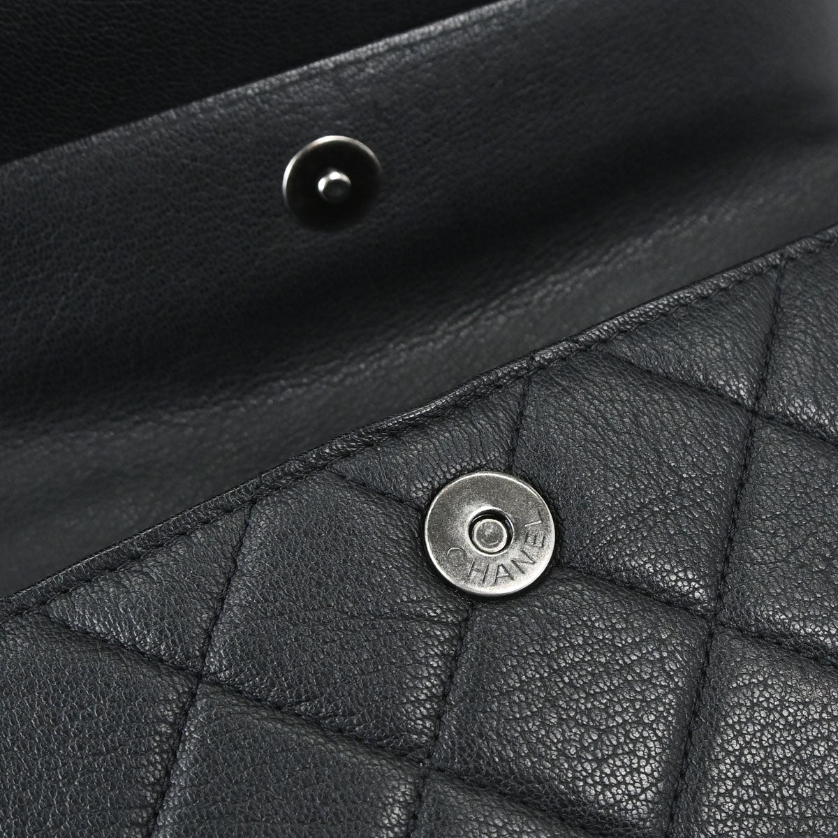 Chanel Black Calfskin Perfect Edge Flap Bag 2way Shoulder Handbag