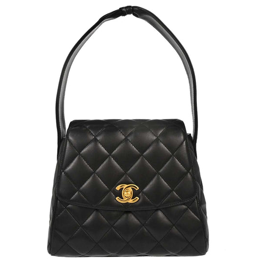 Chanel 1996-1997 Black Lambskin Handbag