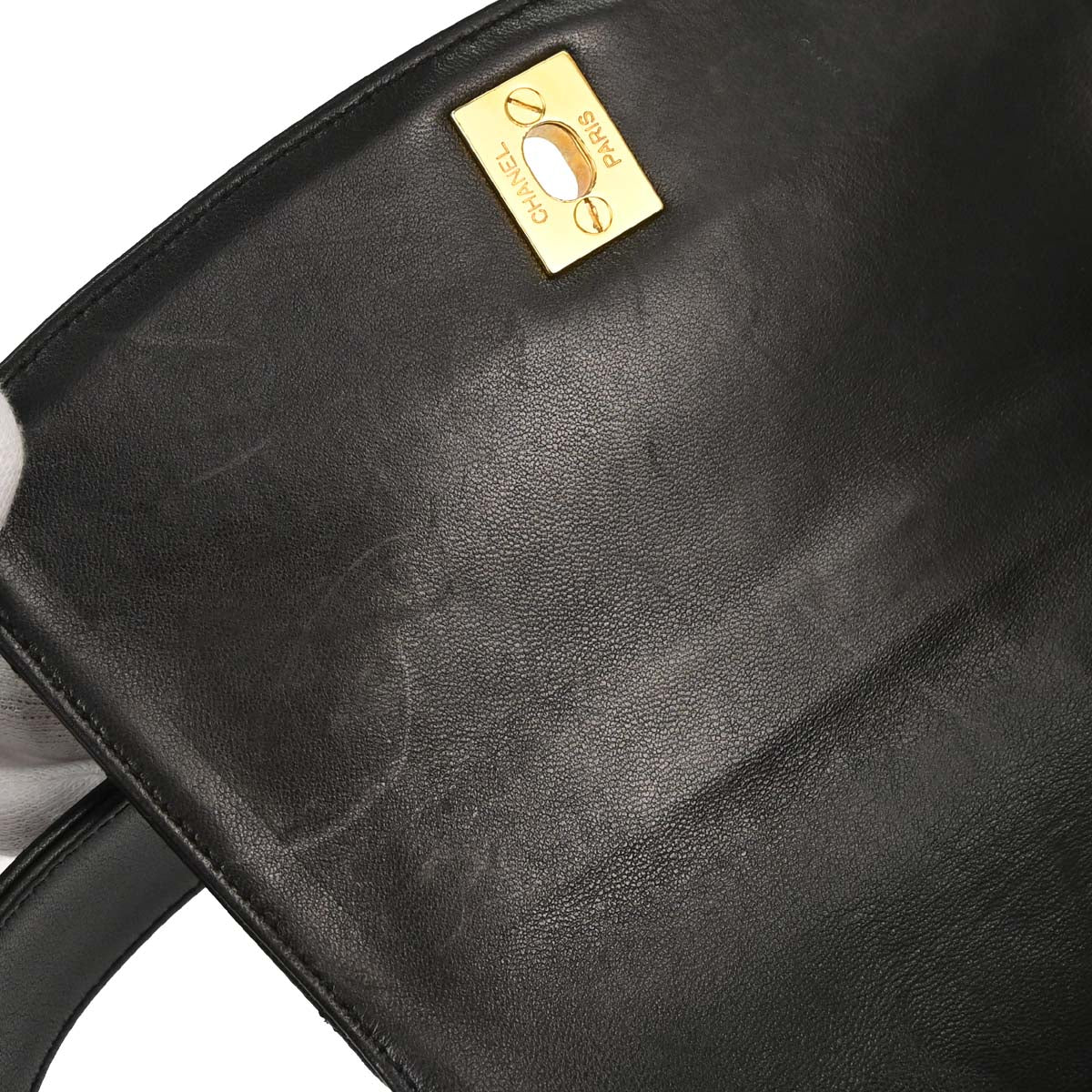 Chanel 1996-1997 Black Lambskin Handbag