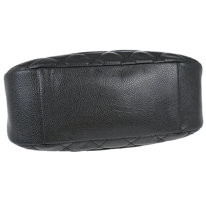 Chanel 2003-2004 Black Caviar Skin Hobo Handbag