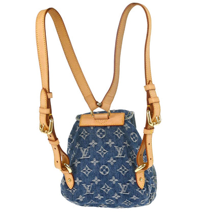 Louis Vuitton 2006 Blue Monogram Denim Sac a Dos PM Backpack M95057