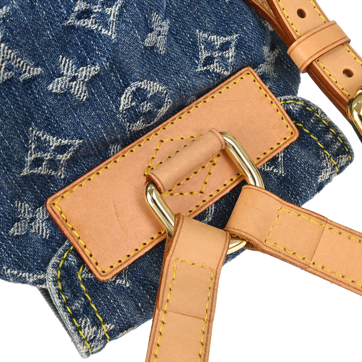 Louis Vuitton 2006 Blue Monogram Denim Sac a Dos PM Backpack M95057